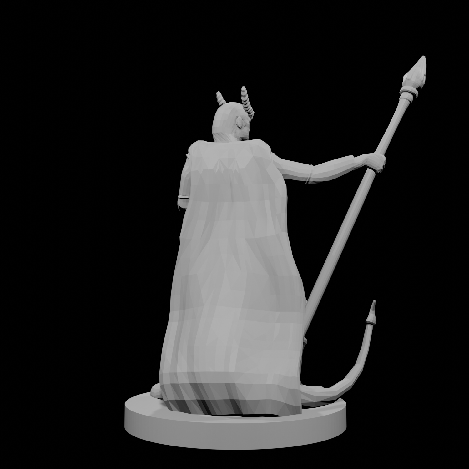 Tiefling Wizard with staff