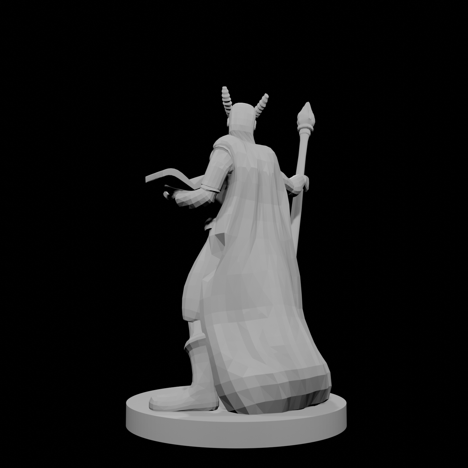 Tiefling Wizard with staff