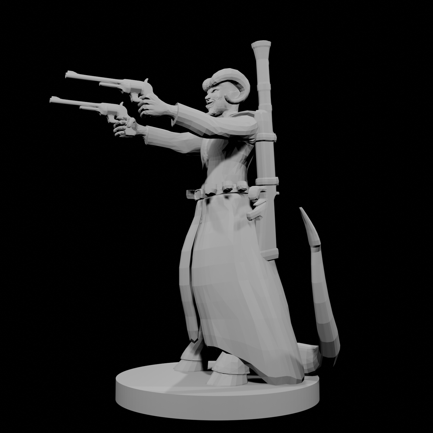 Tieflng Gunslinger two Pistols Male