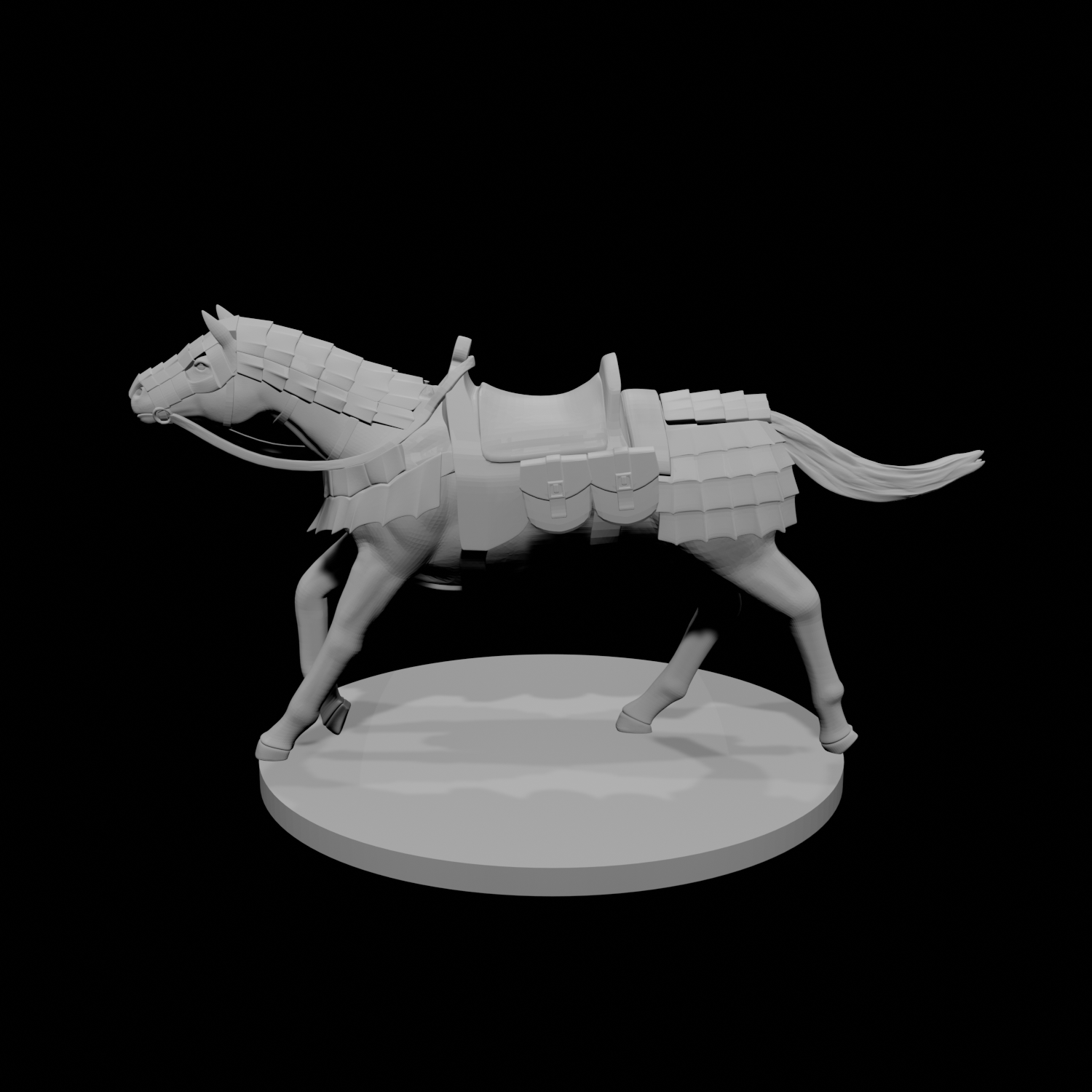 Cheval de guerre blindé