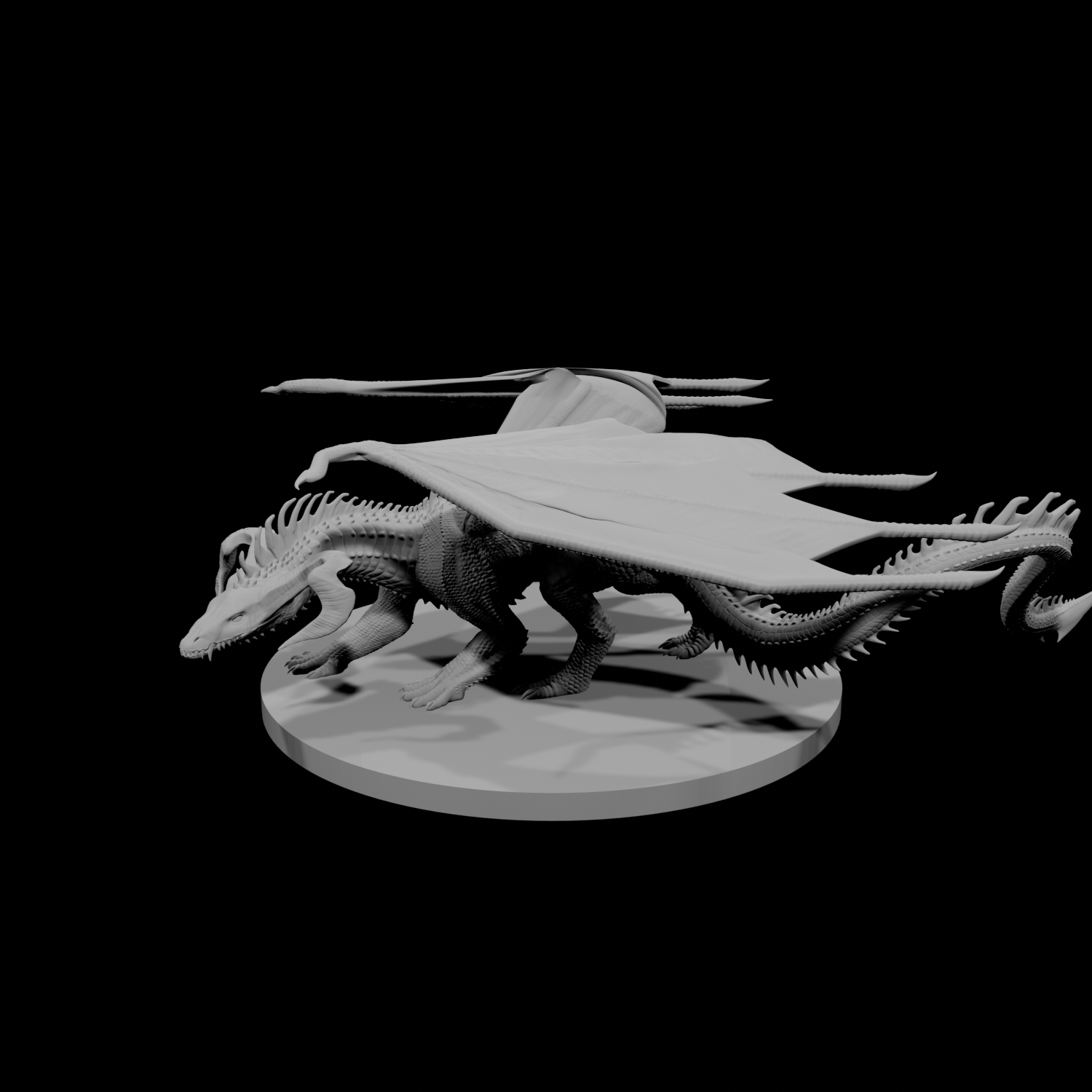 Jeune dragon noir