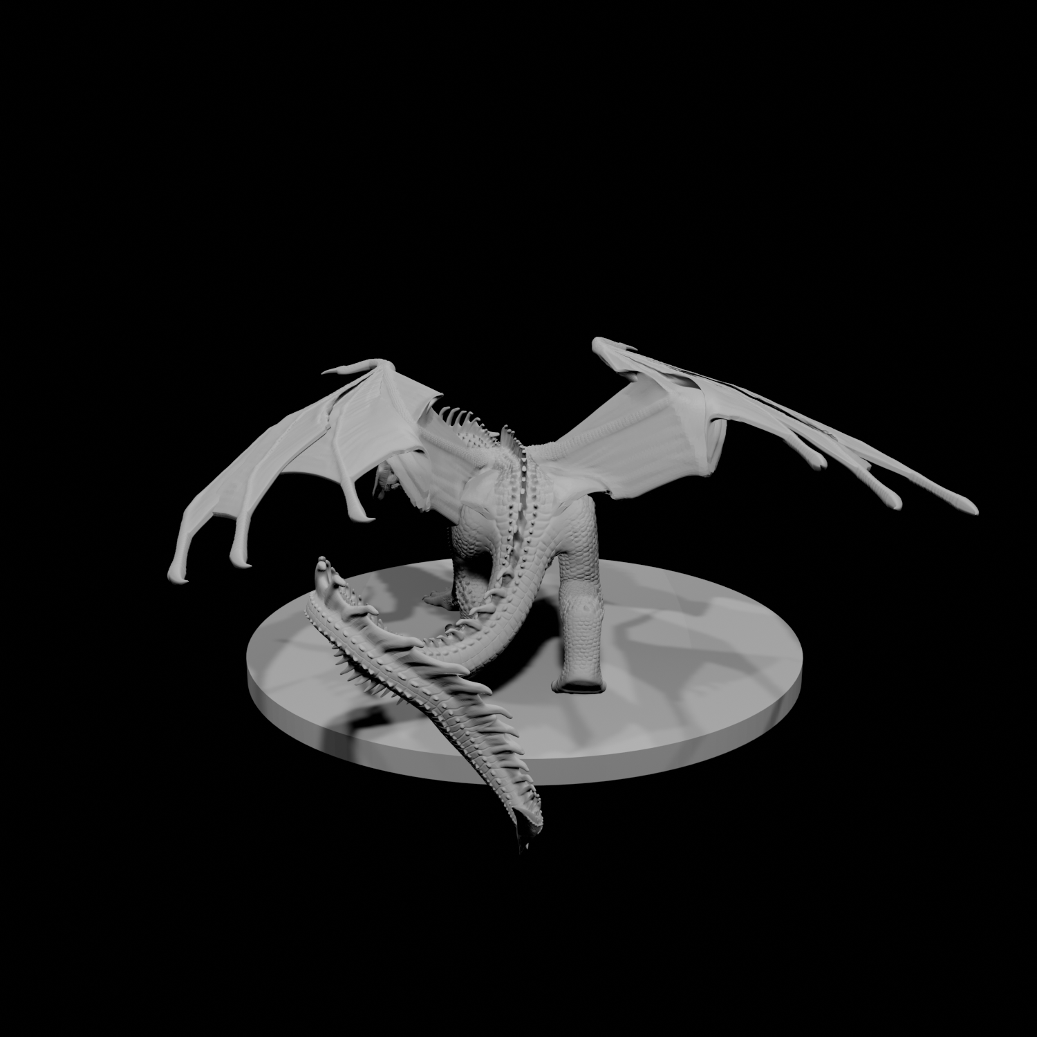 Jeune dragon noir